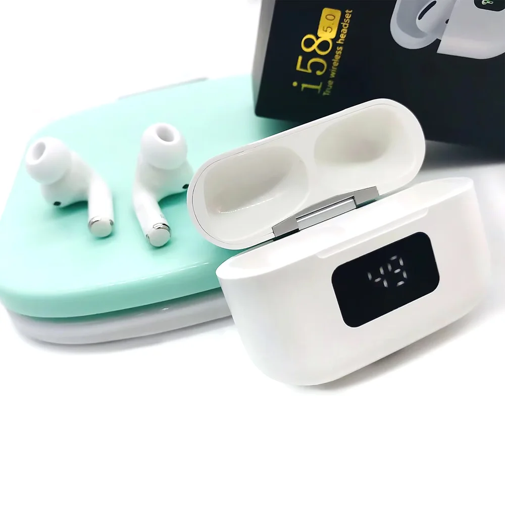Наушники беспроводные Bluetooth Mobby i58 белые - фото 3