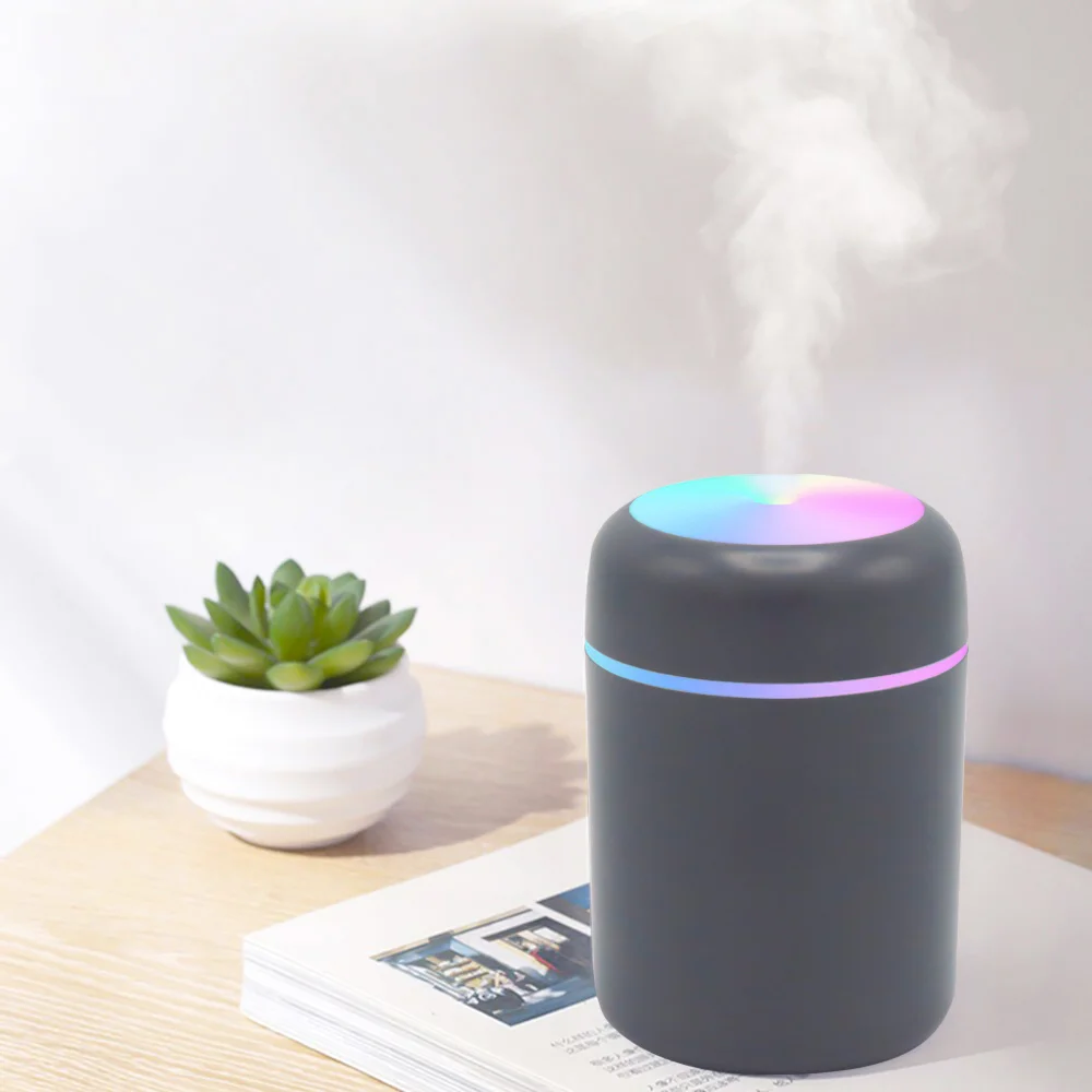 Светодиодный USB увлажнитель Aroma серый Темно-серый 350 мл - фото 4