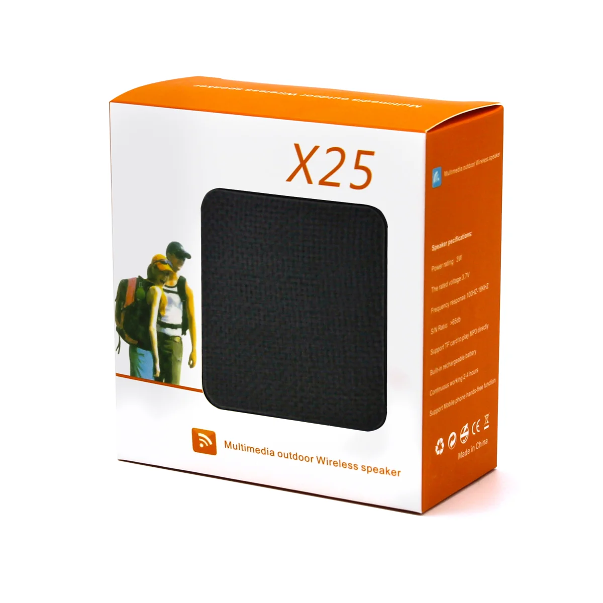 Беспроводная Bluetooth колонка X25 Outdoor BLTS01 черная - фото 3