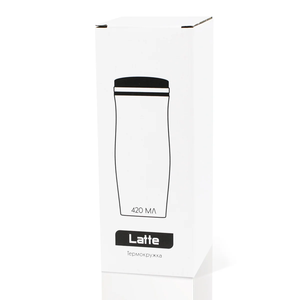 Термокружка Latte бело-желтый Жёлтый 420 мл - фото 4