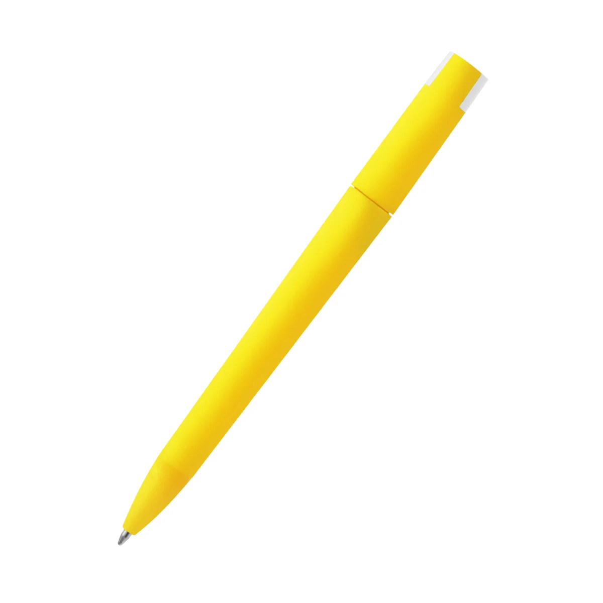 Ручка пластиковая T-pen софт-тач желтая Жёлтый - фото 4