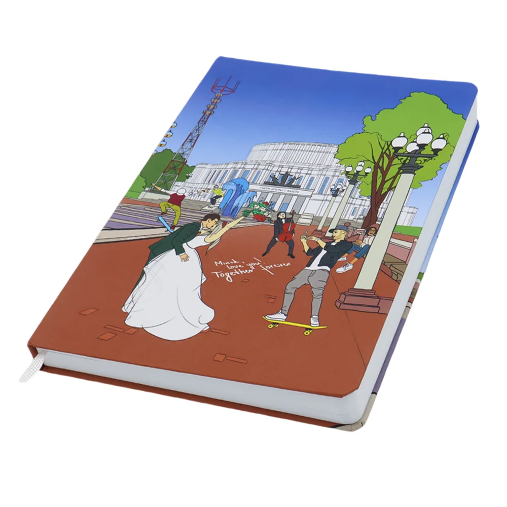 Записная книжка A5 Dziuna Театр в клетку 15,5 x 21 см - фото 1