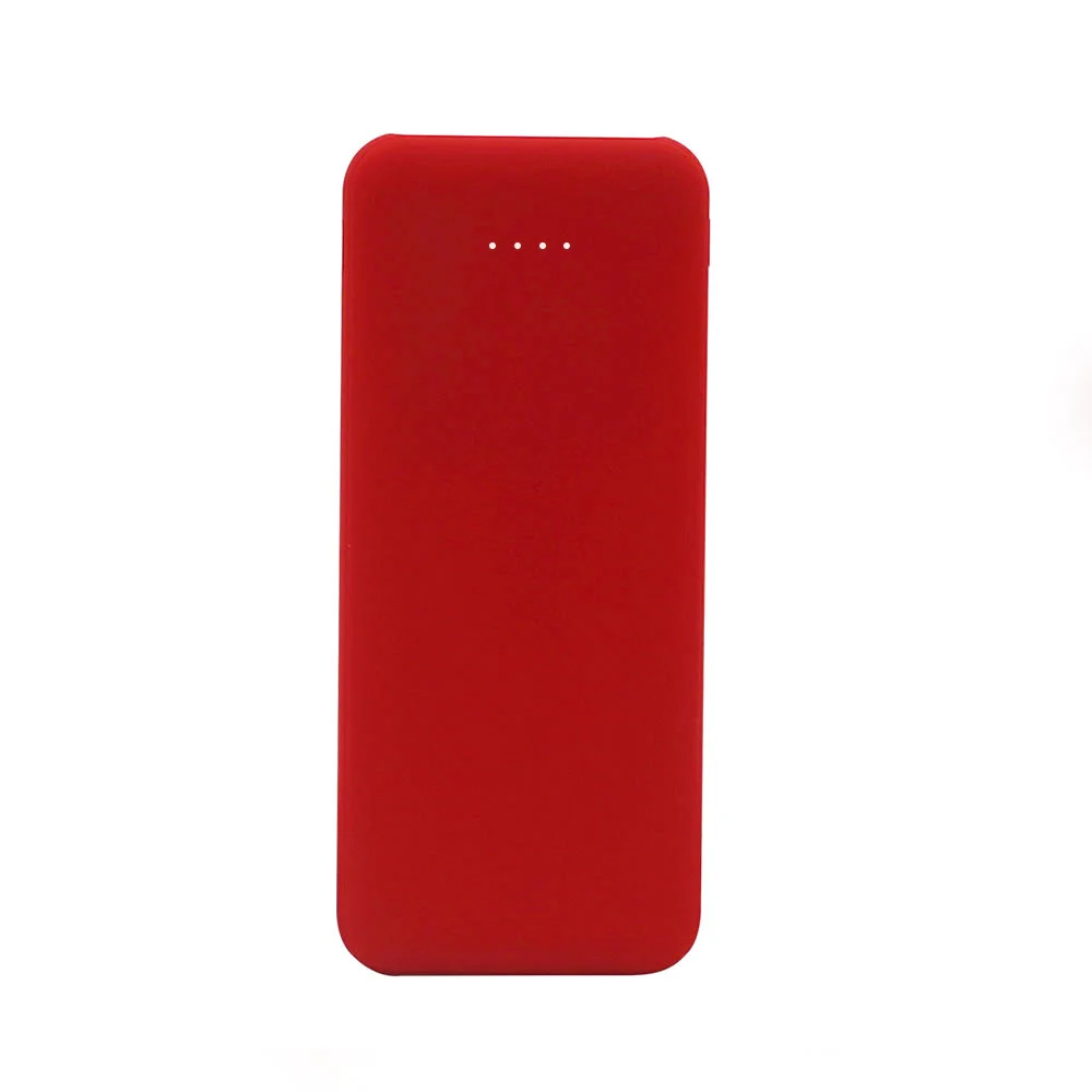 Внешний аккумулятор Arrida 5000mAh с покрытием Baby skin красный - фото 2