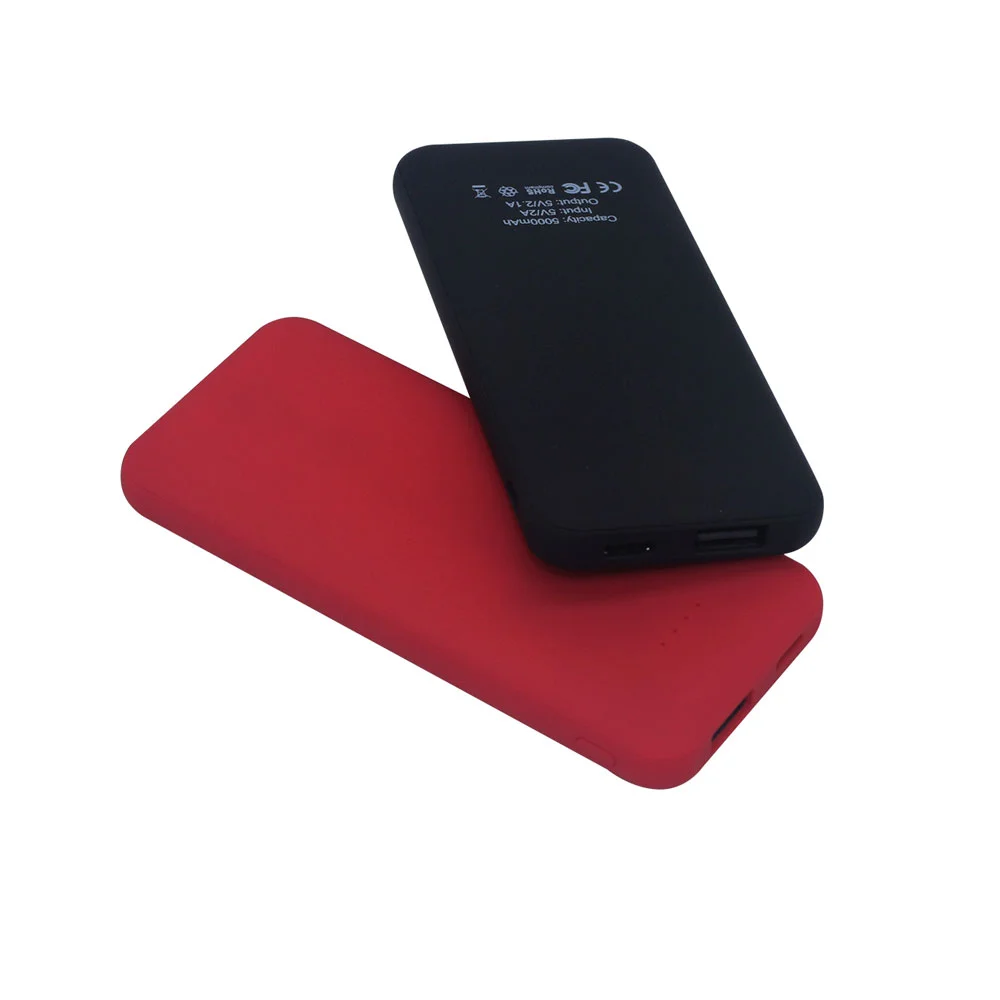 Внешний аккумулятор Arrida 5000mAh с покрытием Baby skin красный - фото 3