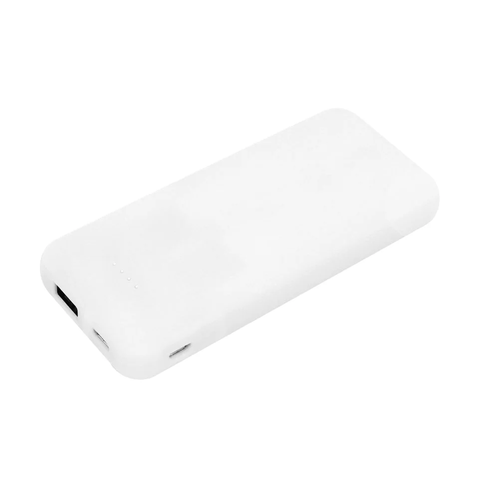 Внешний аккумулятор Arrida 5000mAh с покрытием Baby skin белый - фото 1