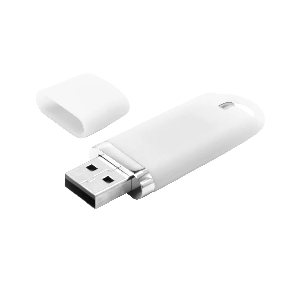 Флешка Shape с покрытием Софт Тач 16 GB белая - фото 2