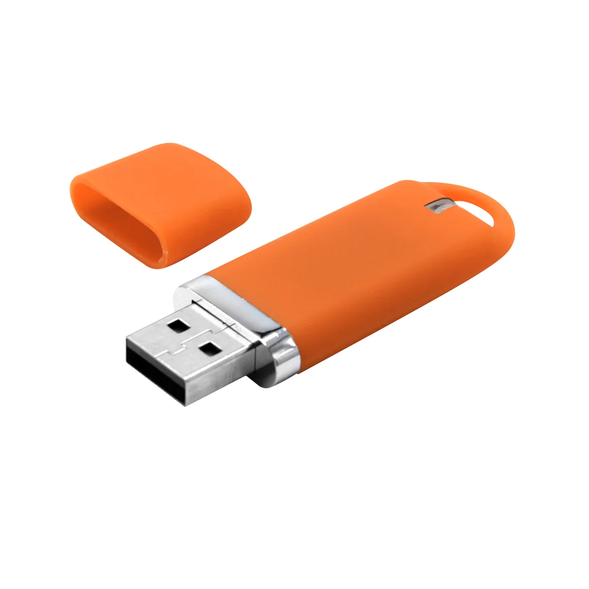Флешка Shape с покрытием Софт Тач 16 GB оранжевая - фото 2
