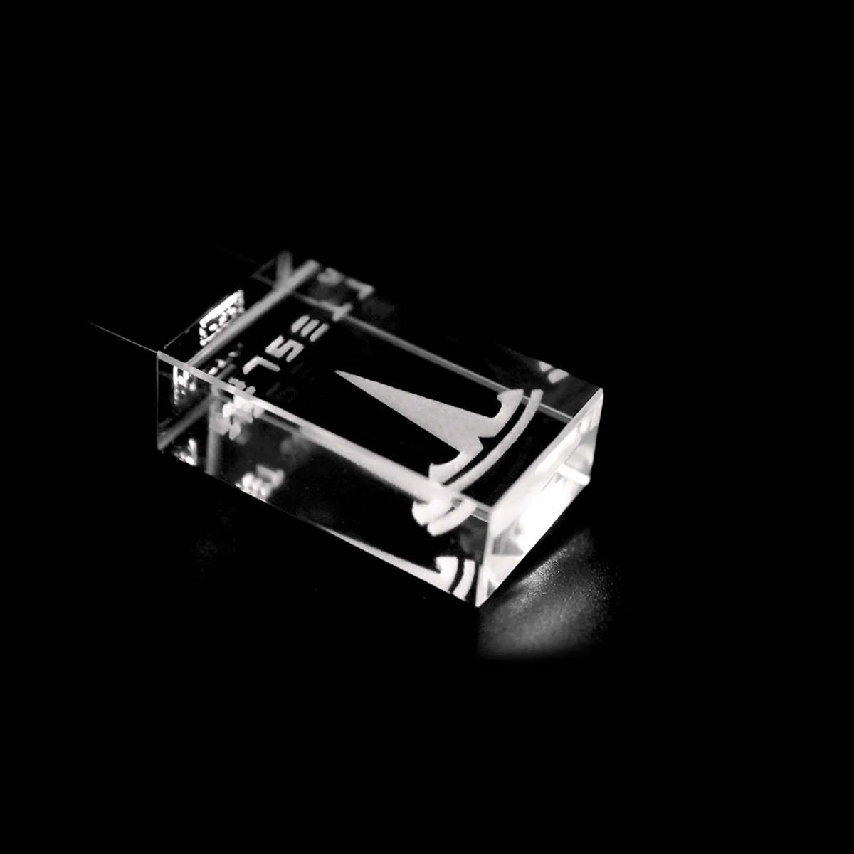 Флешка Moon 16 Гб белая подсветка - фото 3