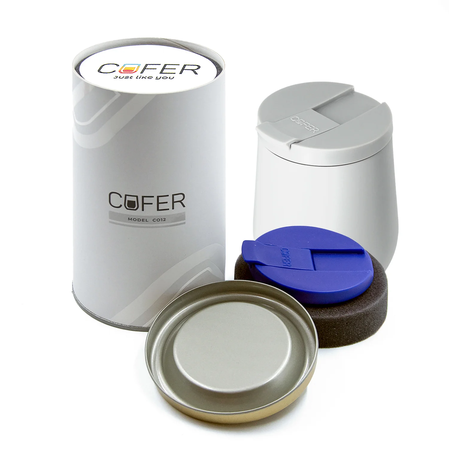 Набор Cofer Tube NEO DUO CO12s М grey белый с синим - фото 2