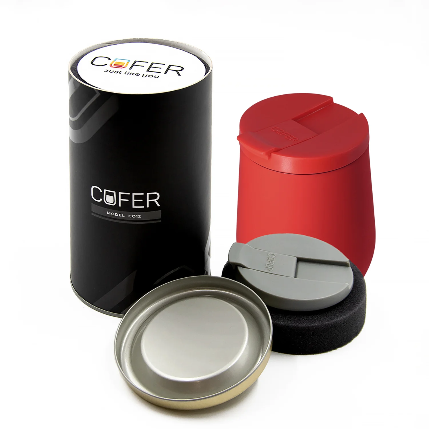 Набор Cofer Tube NEO DUO CO12s М black красный с серым - фото 2