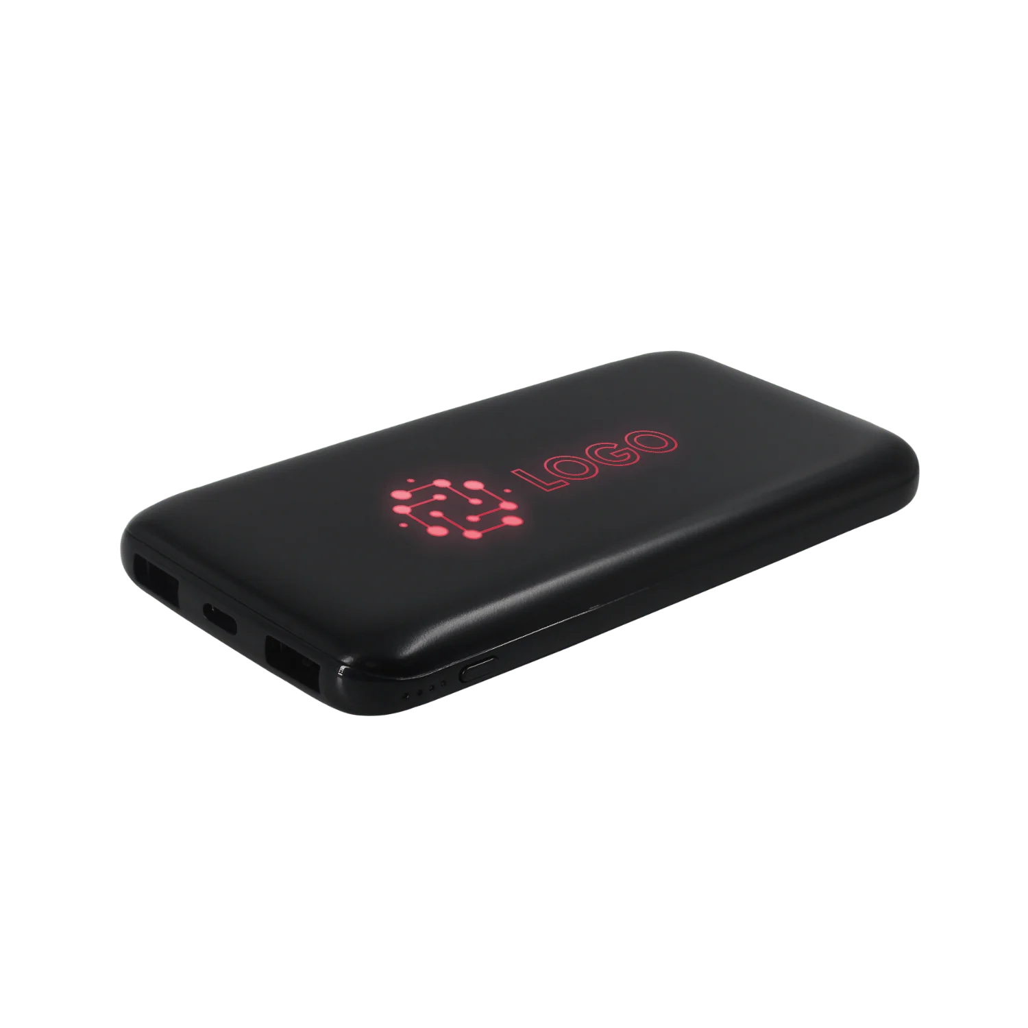 Внешний аккумулятор с подсветкой Bplanner Power 4 ST 8000 mAh Красный черный с красным - фото 2