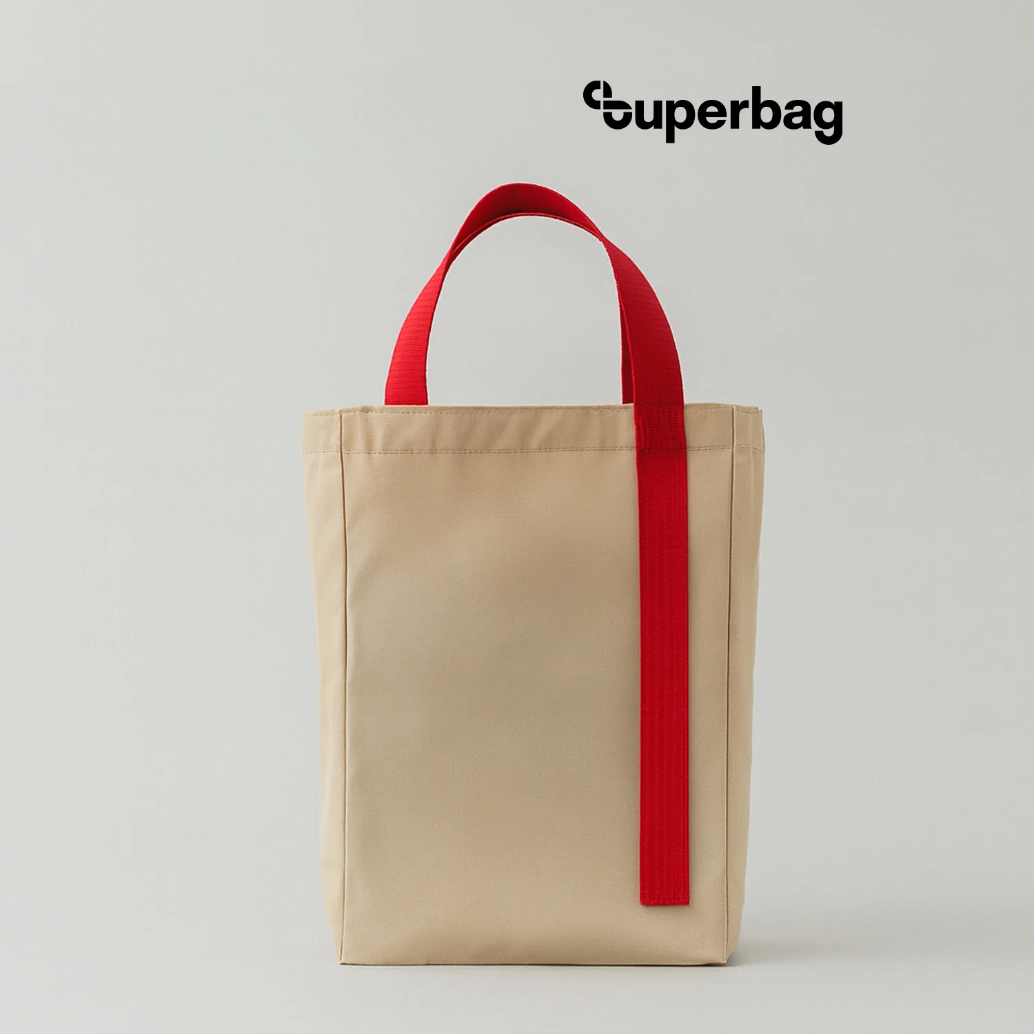 Шоппер Superbag Pack M неокрашенный с красным