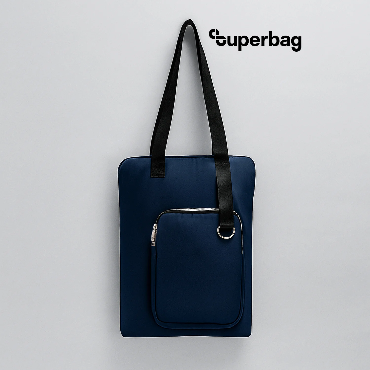 Шоппер Superbag Pocket с внутренним креплением карабин и чехлом для мелочей - фото 4