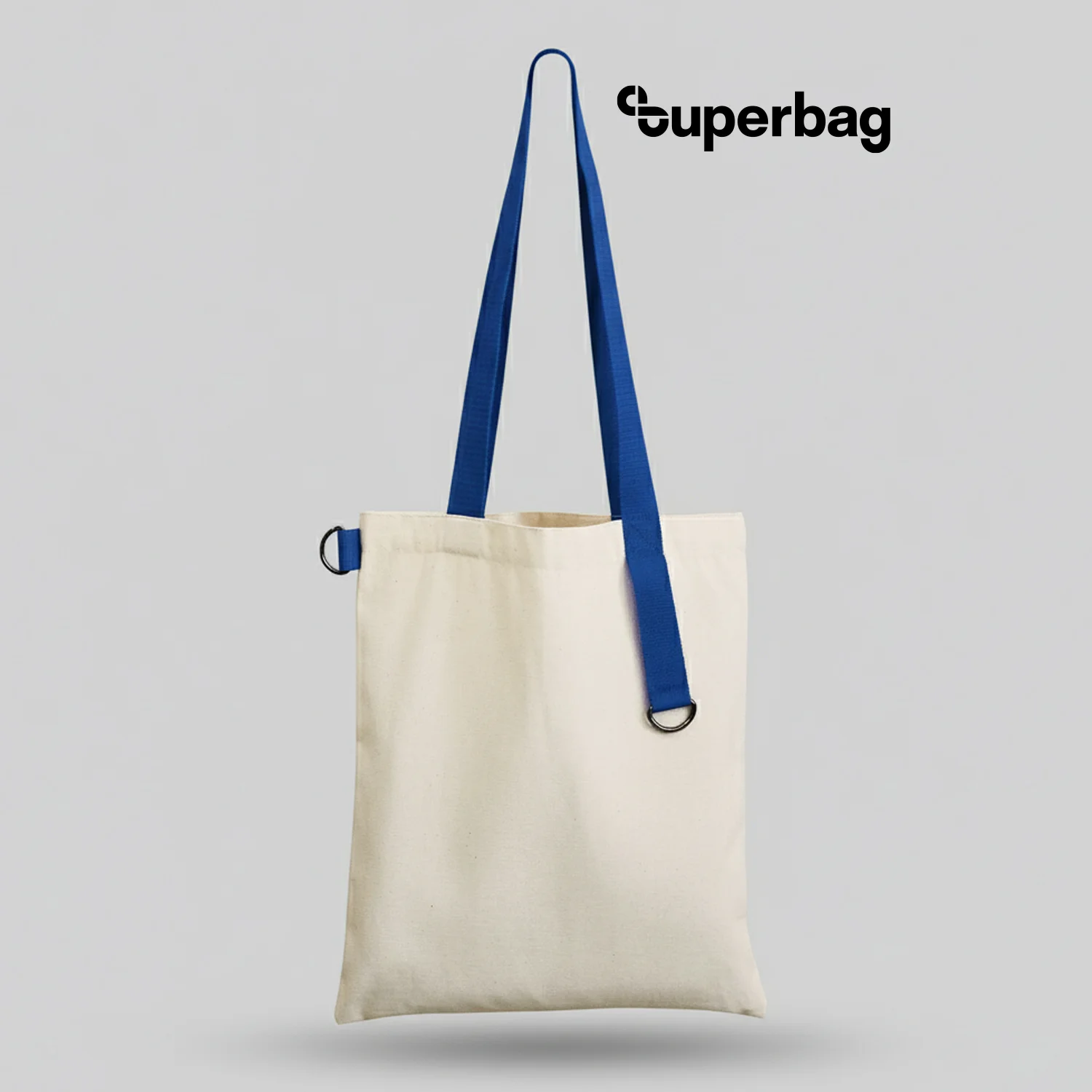 Шоппер Superbag неокрашенный с синим - фото 2