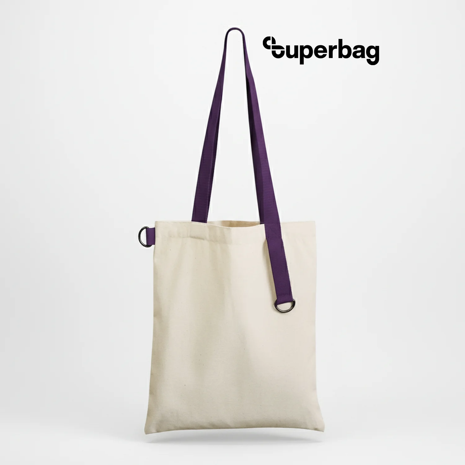 Шоппер Superbag неокрашенный с фиолетовым - фото 2