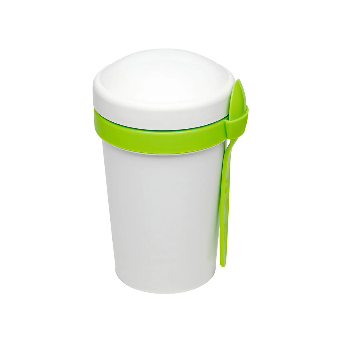 Ланч-бокс Cereal to go Green Line с ложкой салатовый