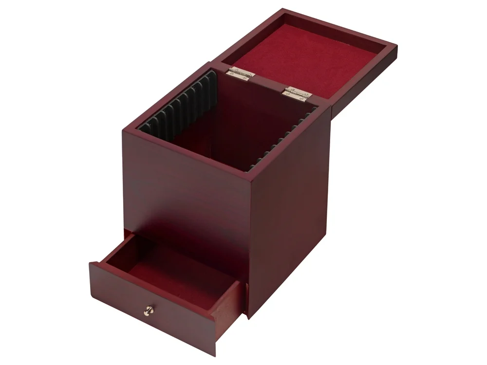Подарочная коробка с выдвижным ящиком, красное дерево - фото 2