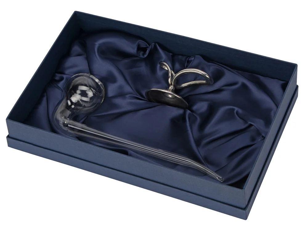 Рюмка Трубка мира прозрачный серебристый 50 мл - фото 2