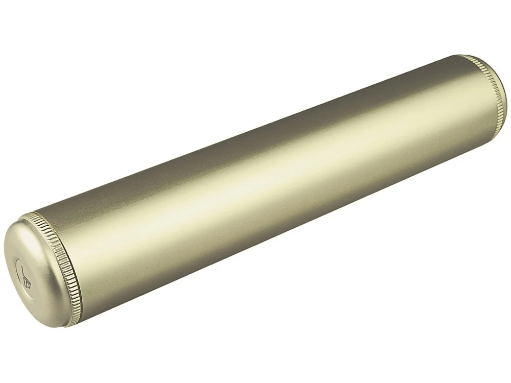 Зонт складной механический золотистый - фото 2