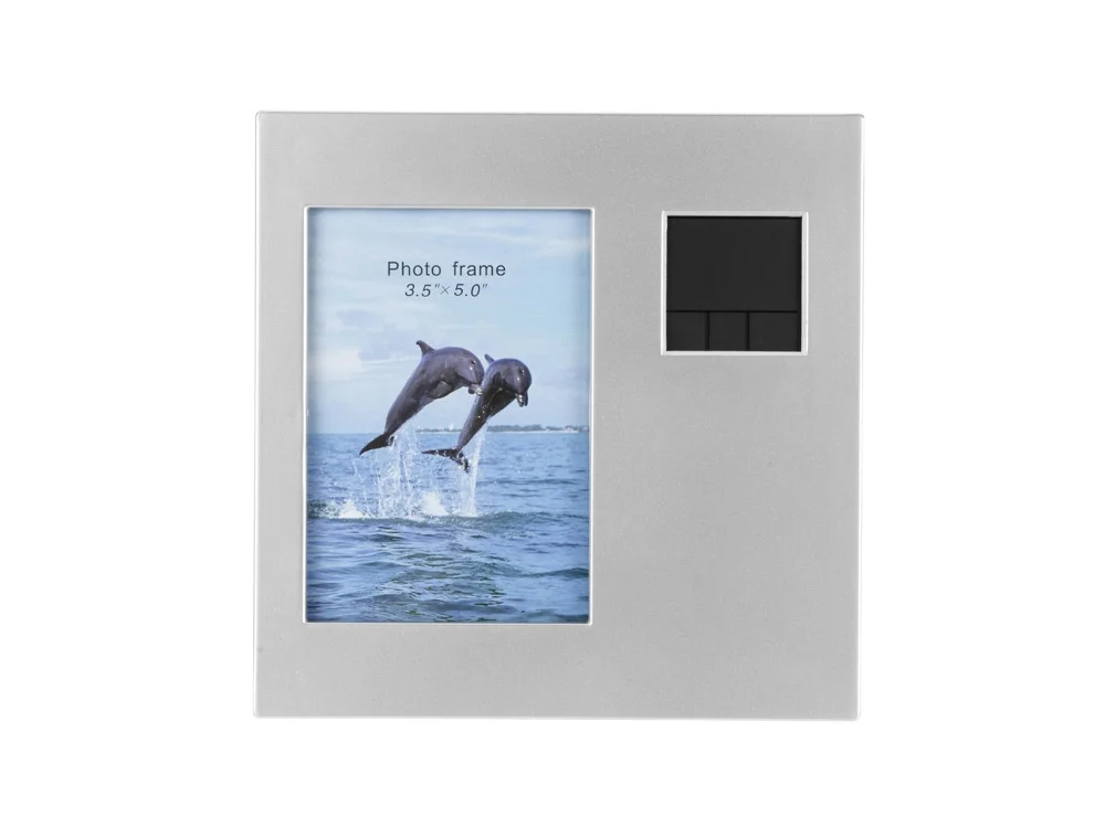 Часы Рамка серебристый - фото 2