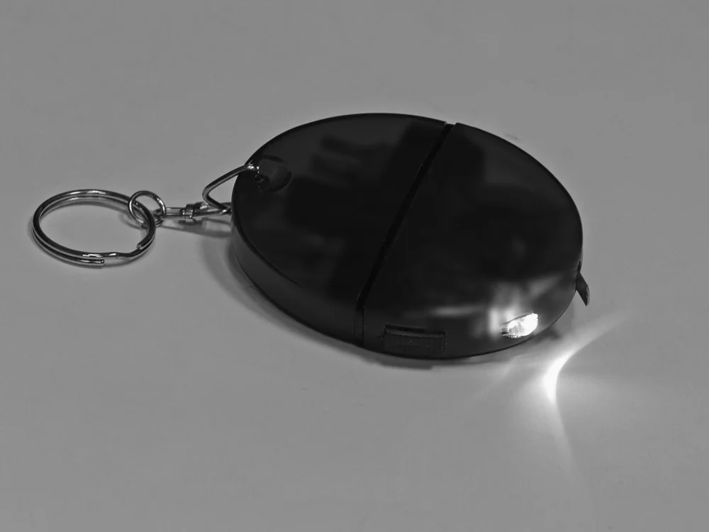 Брелок-рулетка «Кристалл», 1м, черный, 1м - фото 4