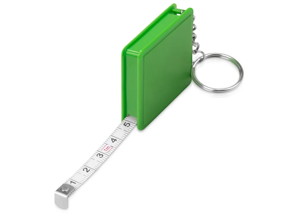 Брелок-рулетка «Дюйм», 1м, зеленое яблоко/серебристый, 1м - фото 2
