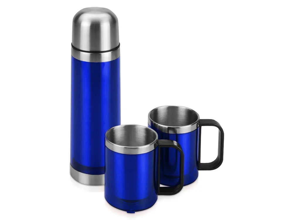 Набор Походный с чехлом синий/серебристый 550 мл 2 х 220 - фото 2