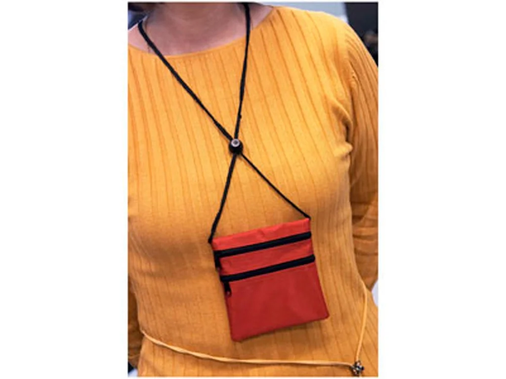 Нагрудный кошелек Путешествие красный - фото 4