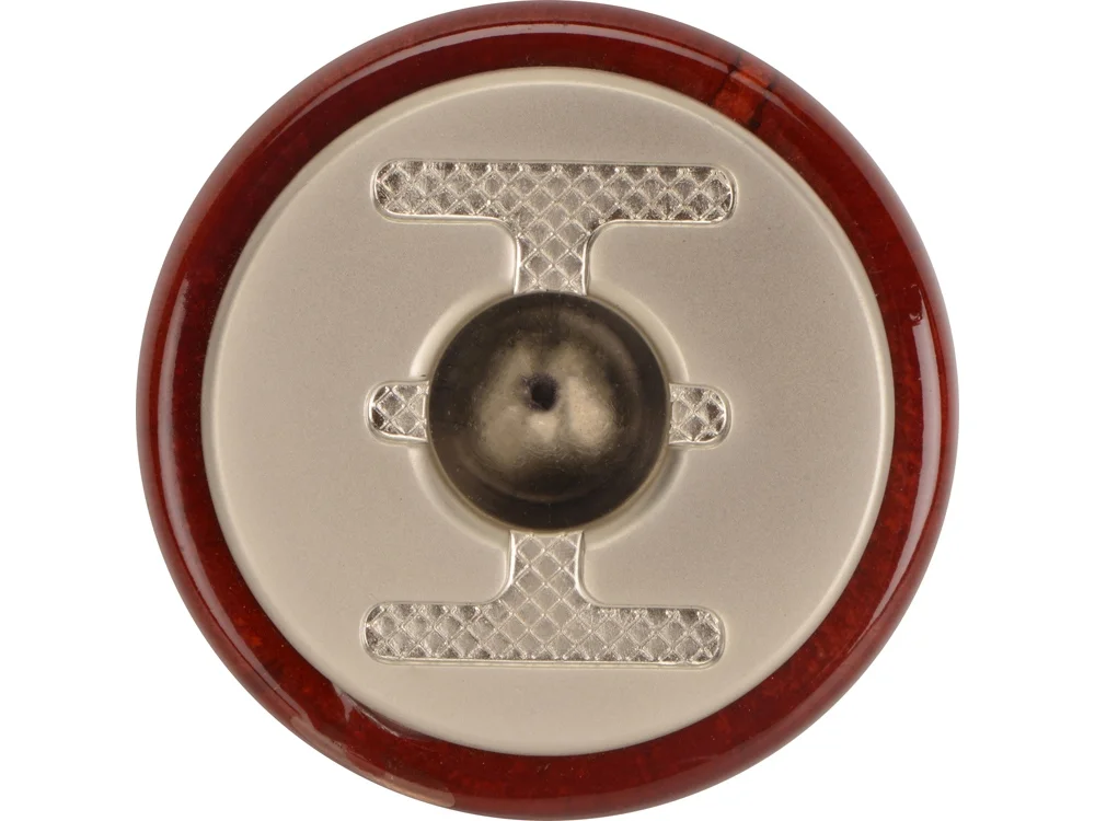 Ручка шариковая в виде рычага переключения скоростей красное дерево/серебристый - фото 3