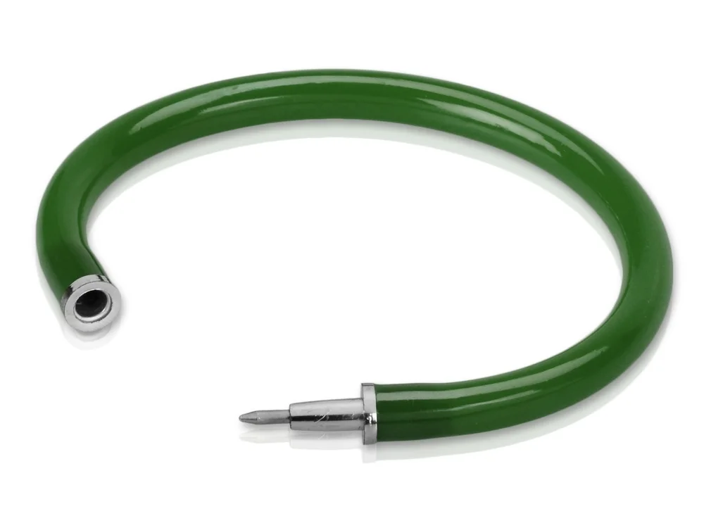 Ручка шариковая-браслет Арт-Хаус зеленый/серебристый - фото 2