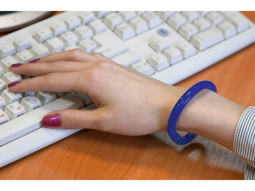 Ручка шариковая-браслет Арт-Хаус синий - фото 3