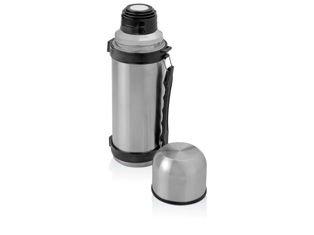 Термос Гималаи серебристый/черный 1000 мл - фото 2