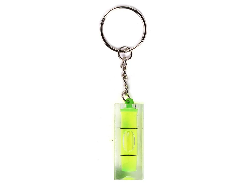 Брелок Уровень желтый прозрачный/серебристый - фото 2