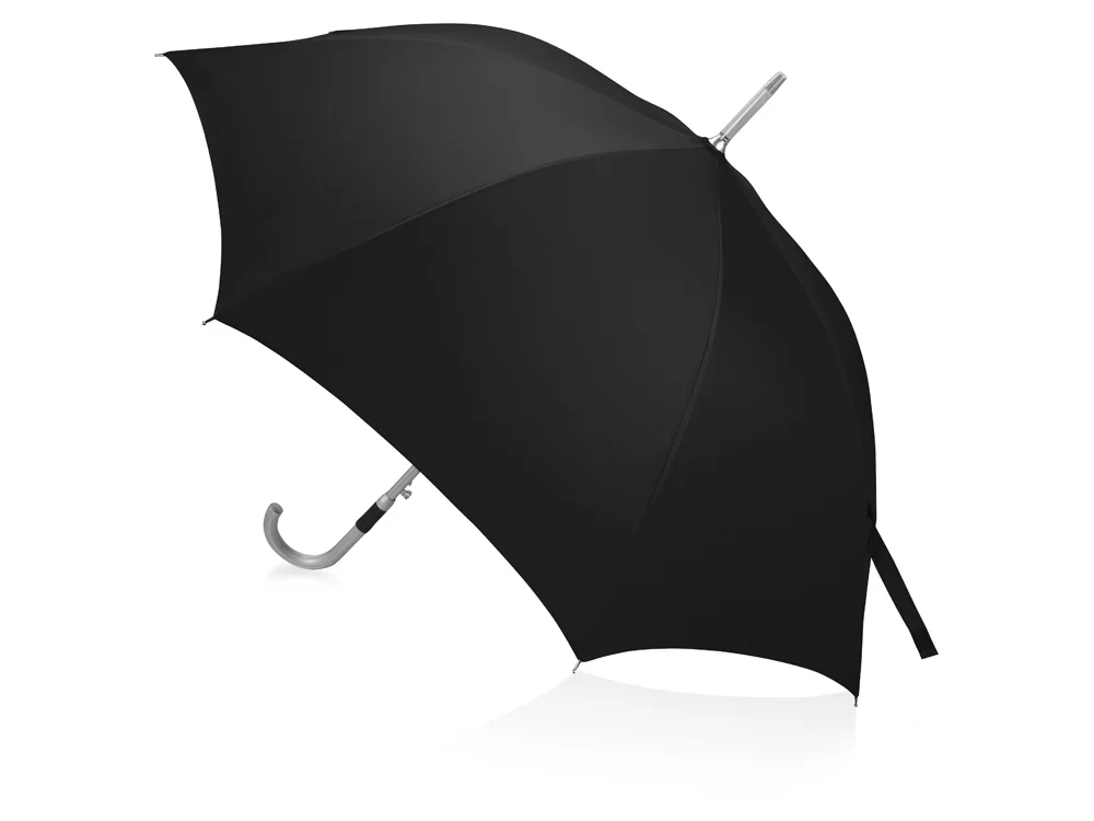Зонт- трость Дождь черный серебристый - фото 2