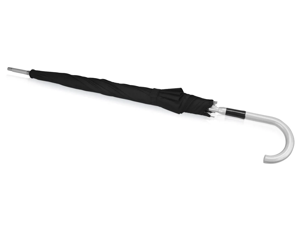 Зонт- трость Дождь черный серебристый - фото 3