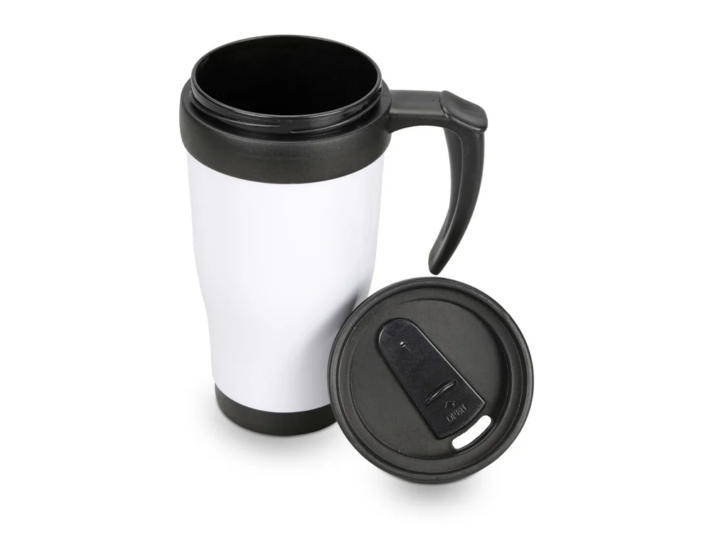 Термокружка Silence белый/черный 350 мл - фото 2