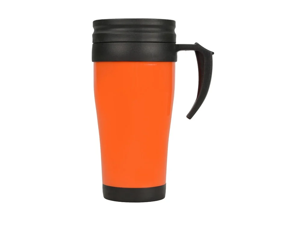 Термокружка Silence оранжевый/черный 350 мл - фото 3