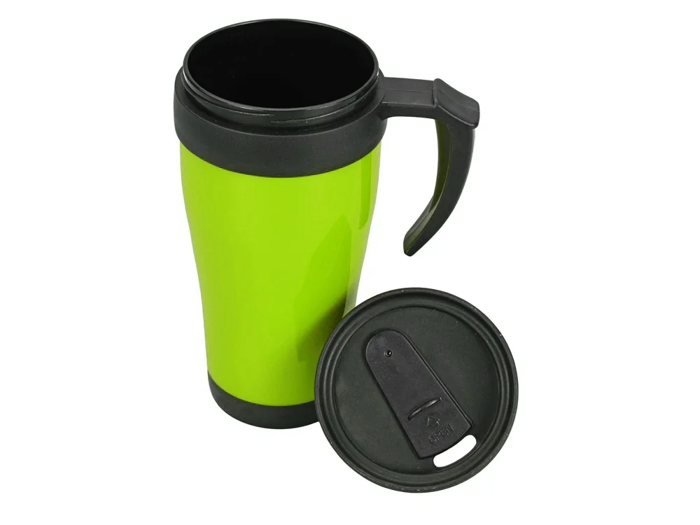 Термокружка Silence зеленое яблоко/черный 350 мл - фото 2