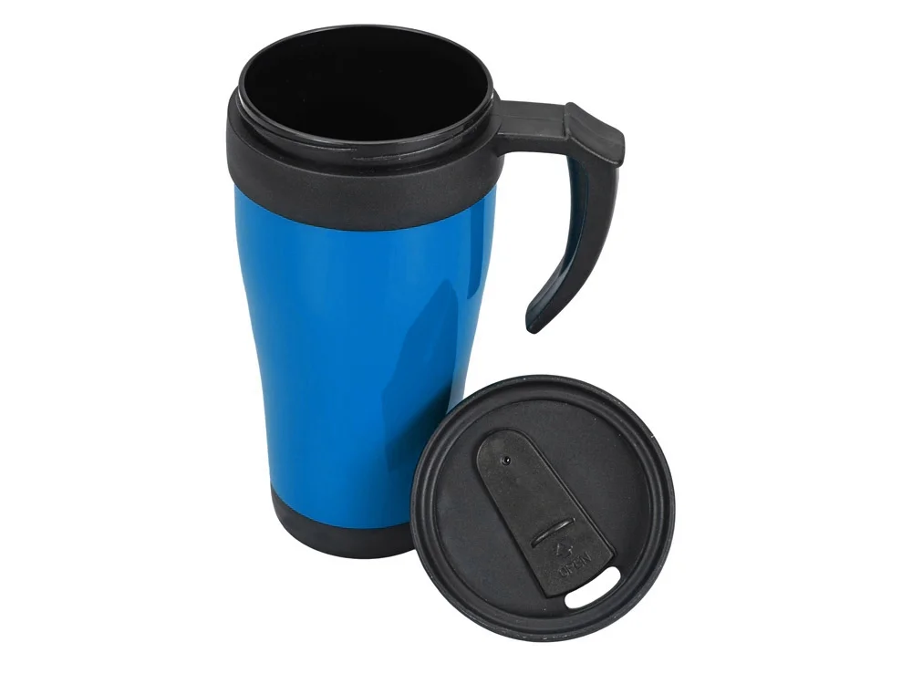 Термокружка Silence голубой/черный 350 мл - фото 2