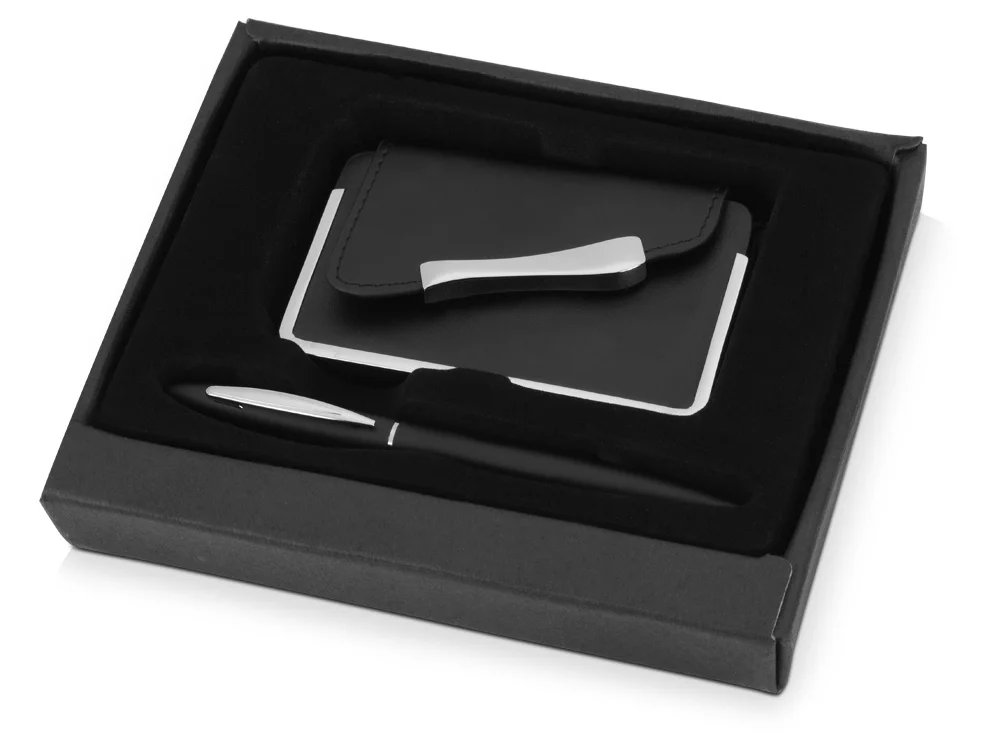 Подарочный набор Лондон черный/серебристый