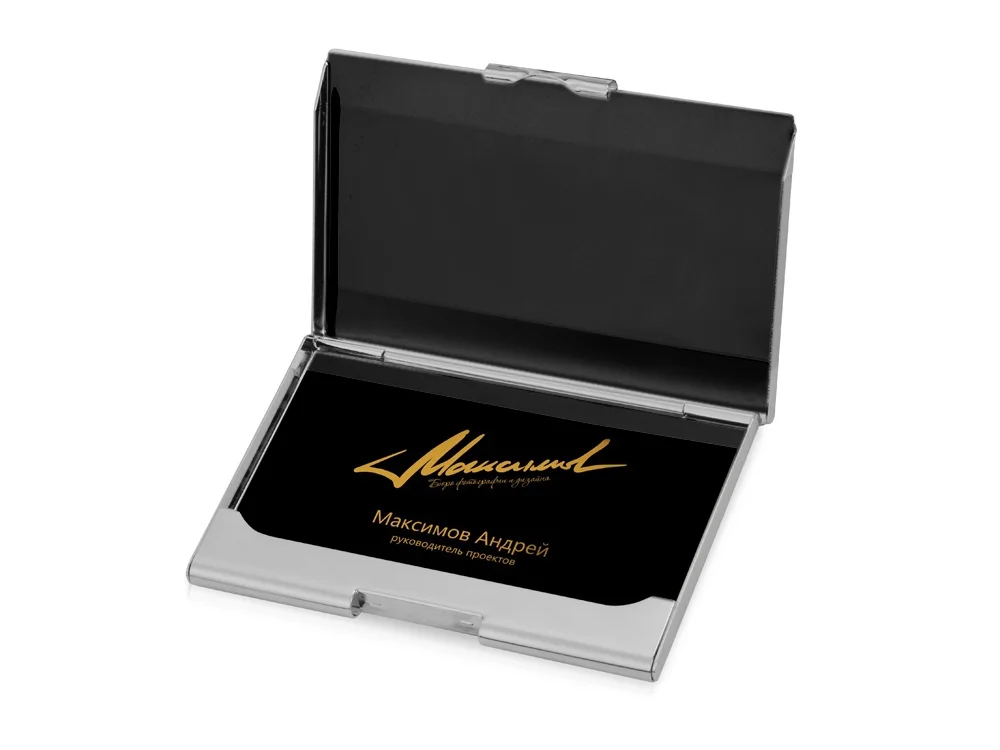 Визитница Carlo серебристый - фото 3