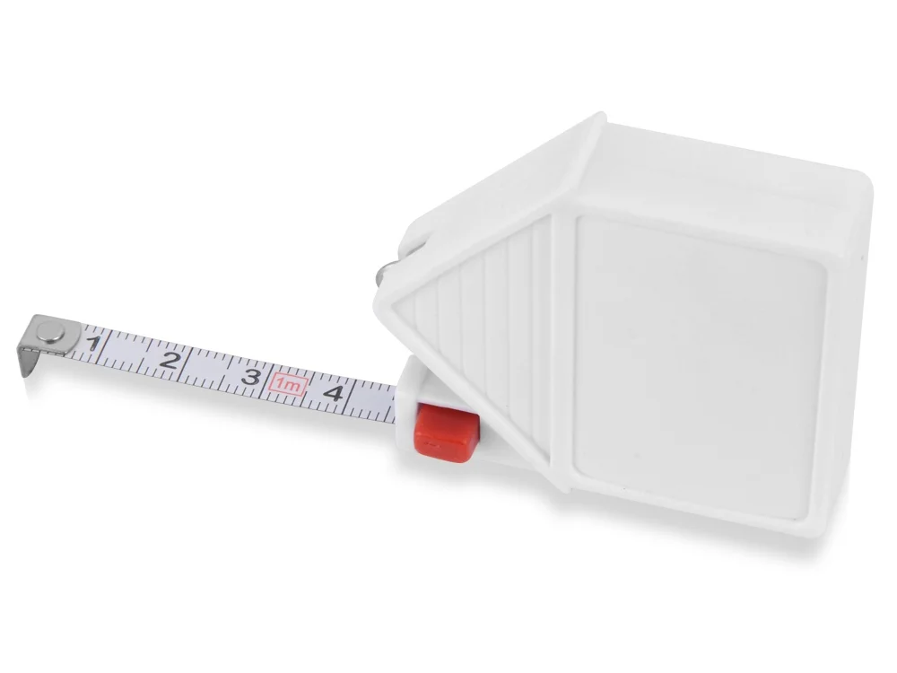 Брелок-рулетка «Домик», 1м, белый, 1м - фото 2