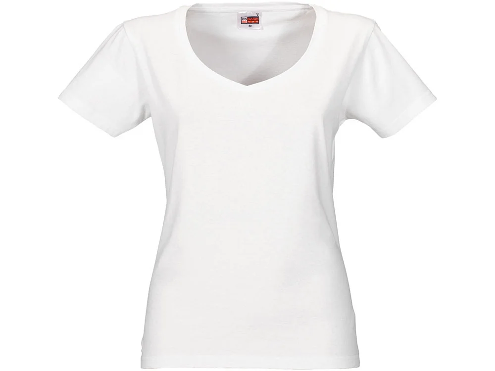 Футболка Heavy Super Club женская с V-образным вырезом белый M - фото 6