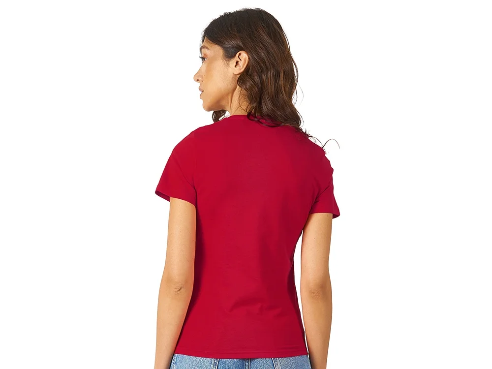 Футболка Heavy Super Club женская с V-образным вырезом красный XL - фото 4
