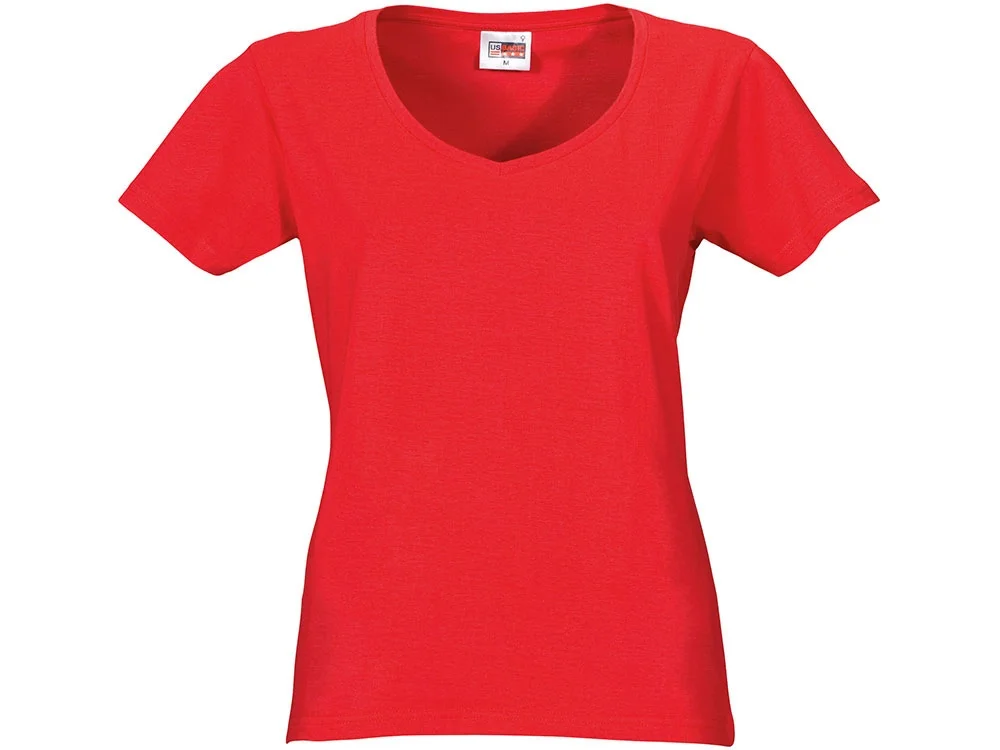 Футболка Heavy Super Club женская с V-образным вырезом красный XL - фото 7
