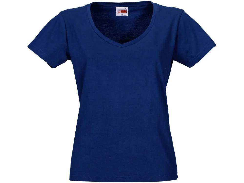 Футболка Heavy Super Club женская с V-образным вырезом синий классический S - фото 7