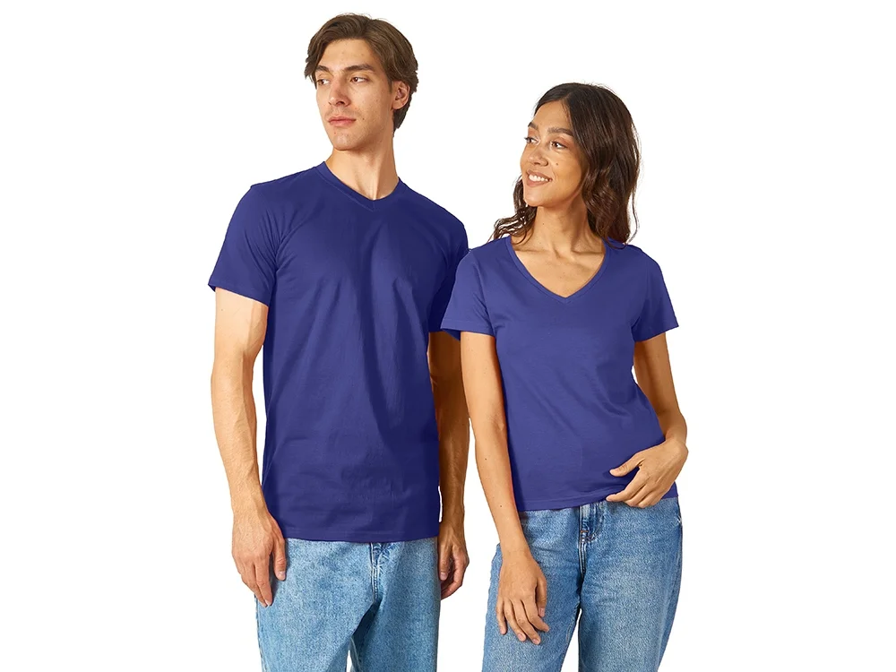 Футболка Heavy Super Club женская с V-образным вырезом синий классический L - фото 6