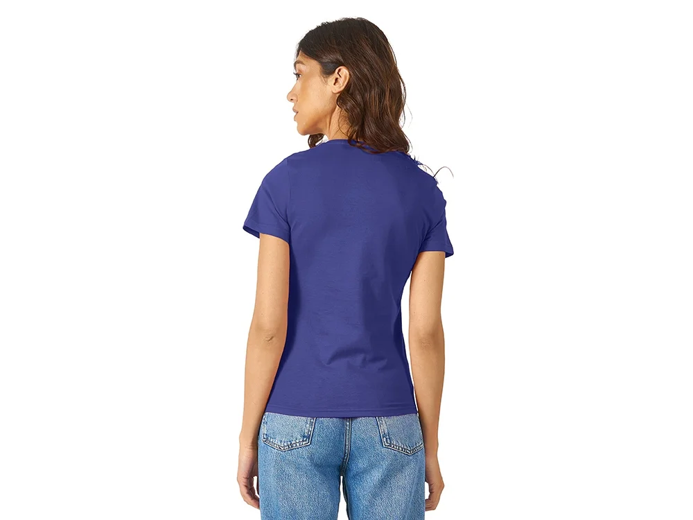 Футболка Heavy Super Club женская с V-образным вырезом синий классический XL - фото 4