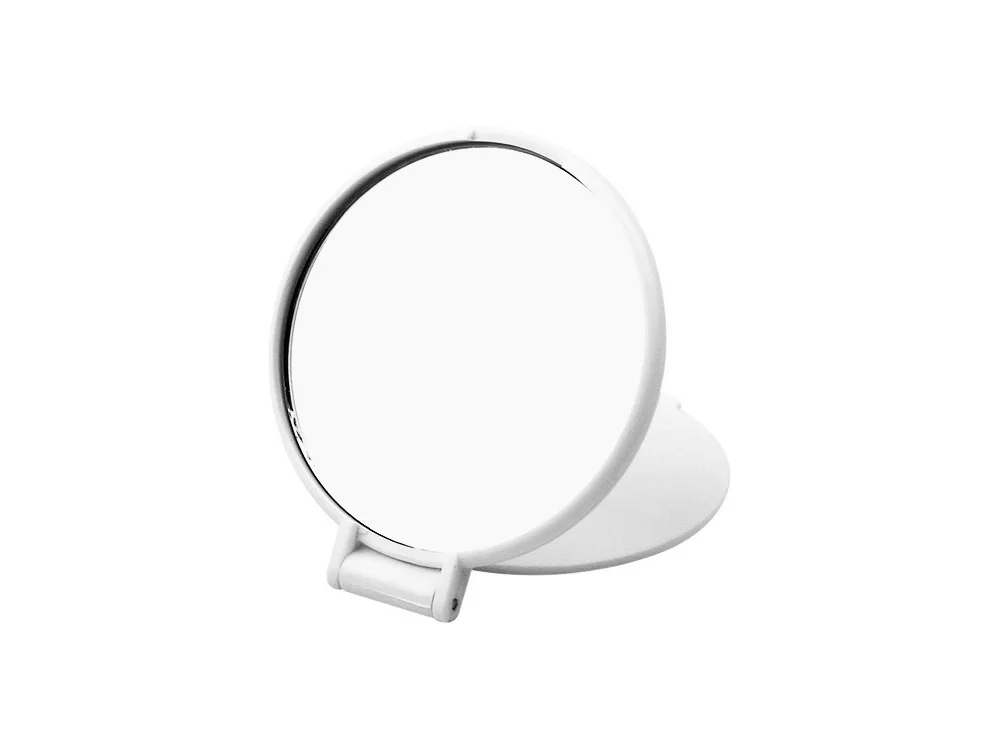 Карманное косметическое зеркало Красотка белый - фото 2
