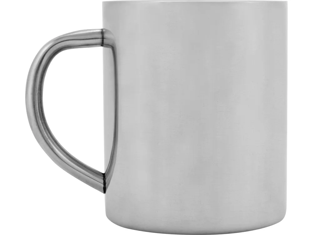 Стальная кружка с двойными стенками Эри серебристый глянцевый 360 мл - фото 3